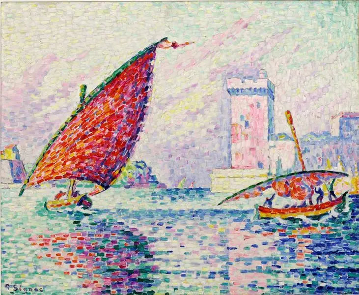 Marsilya, balıkçı tekneleri veya Fort Saint-Jean - Paul Signac