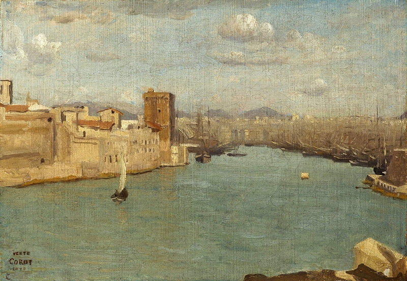 Marseille : Le Vieux-Port - Jean-Baptiste Camille Corot