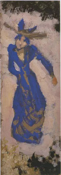 Marthe Mellot mavi renkte - Édouard Vuillard