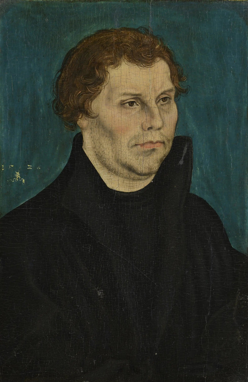 Martin Luther, yarım vücut, sağa dönük - Lucas Cranach the Elder