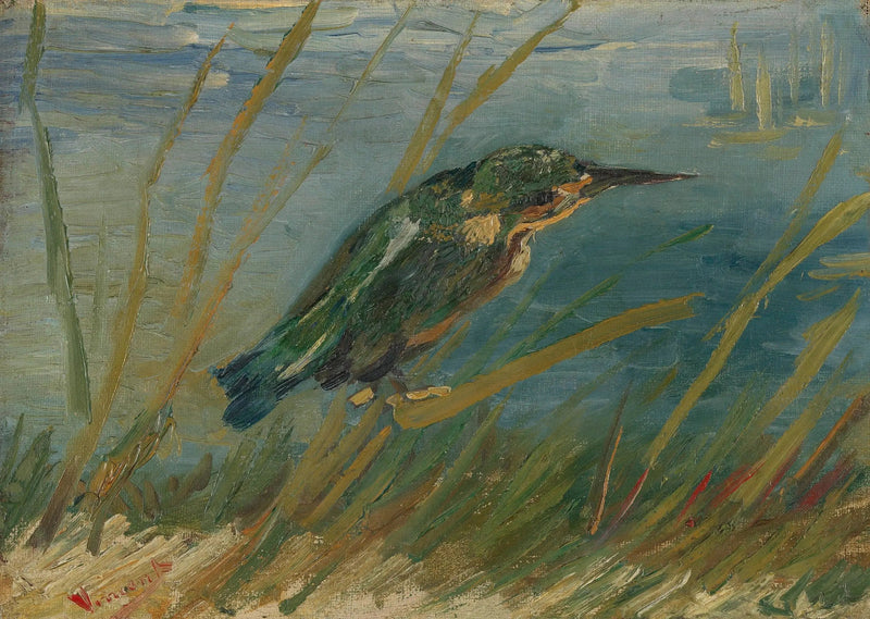 Su kenarındaki buz kuşu - Vincent van Gogh