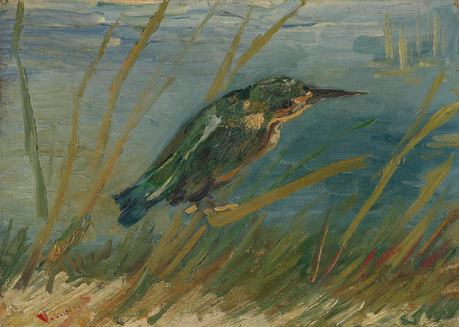 Su kenarındaki buz kuşu - Vincent van Gogh