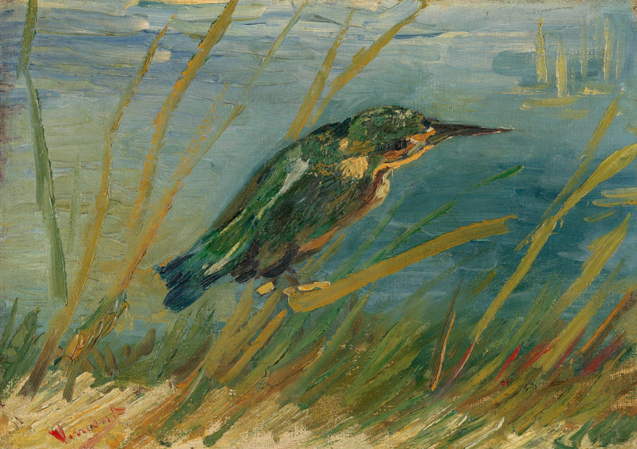 Su kenarındaki buz kuşu - Vincent van Gogh