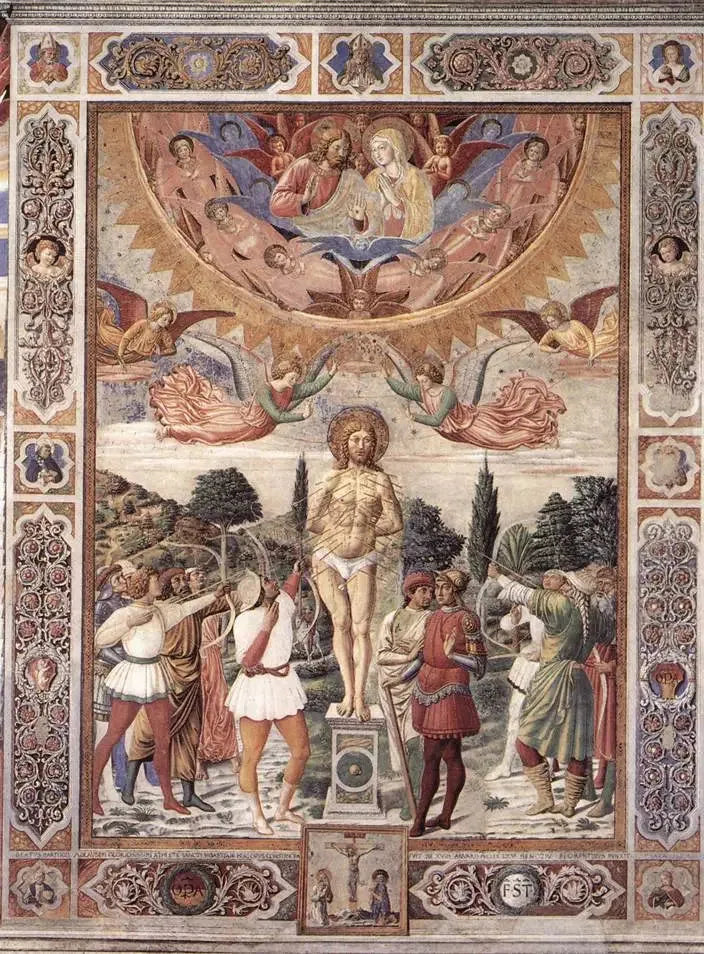 Aziz Sebastian'ın Şehitliği - Benozzo Gozzoli