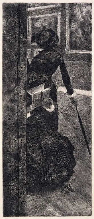 Louvre'deki Mary Cassatt: Resim - Edgar Degas