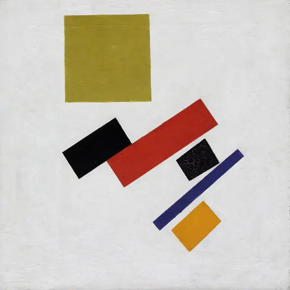 Hareketli görsel kütleler. Suprematist kompozisyon - Kazimir Malevich