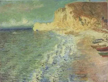 Étretat'ta Sabah - Claude Monet