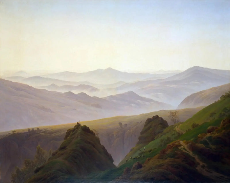 Dağlarda Sabah - Caspar David Friedrich