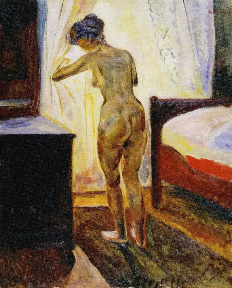 Sabah. Pencerede Nü - Edvard Munch