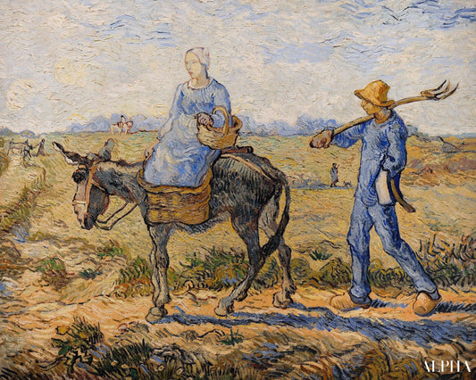 Matin, sortie au travail - Van Gogh - Reproductions de tableaux et peintures haut de gamme