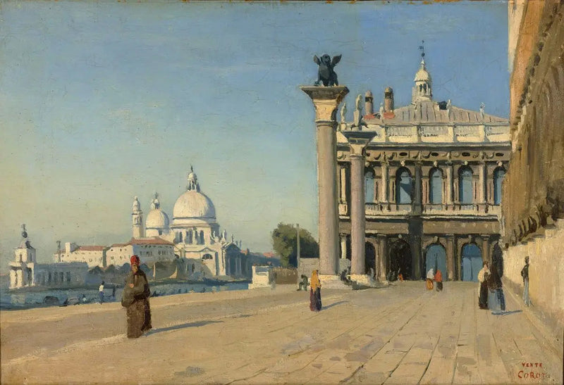 Venice'te Sabah - Jean-Baptiste Camille Corot