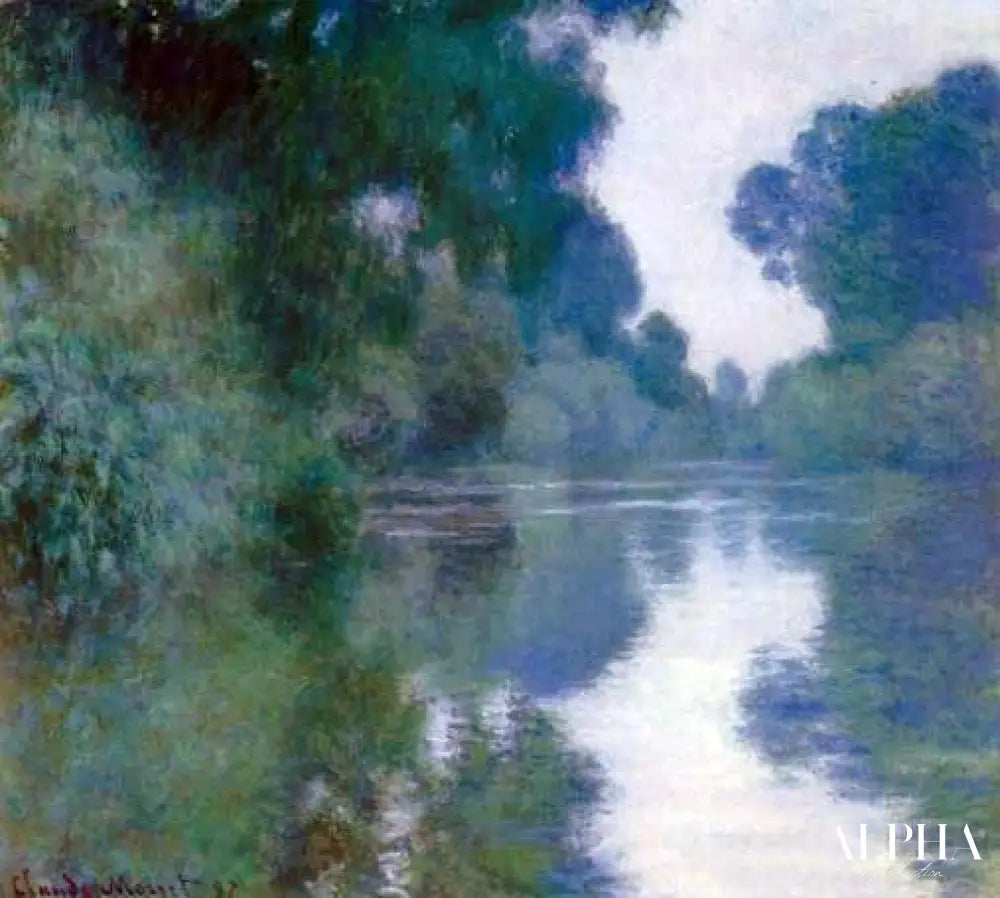 Matinée sur la Seine, près de GIverny - Claude Monet - Reproductions de tableaux et peintures haut de gamme