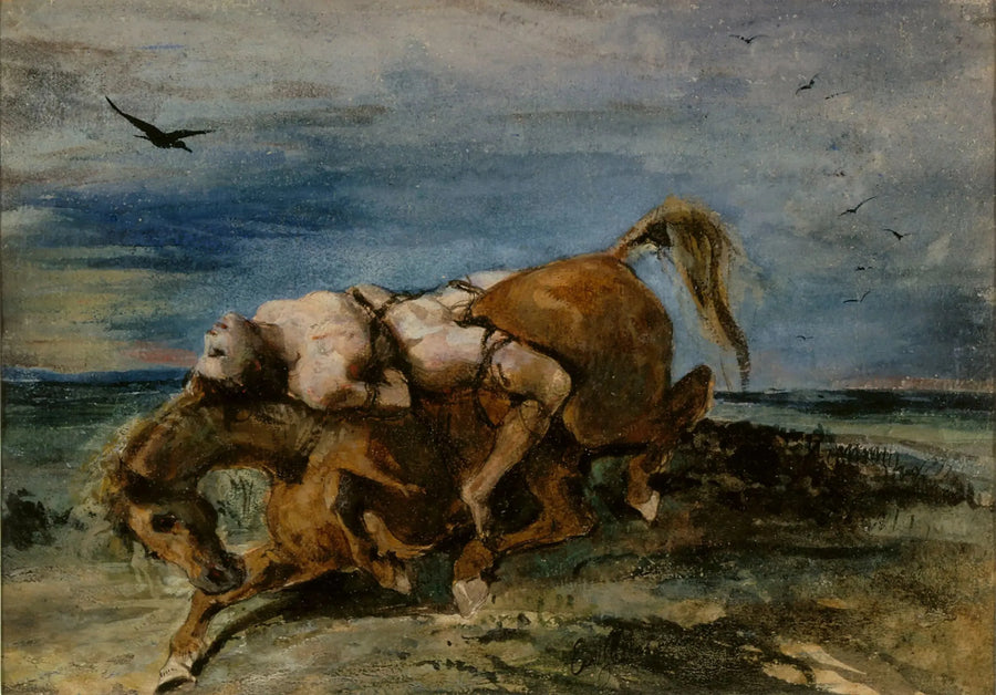 Ölmekte Olan Ata Binen Mazeppa - Eugène Delacroix