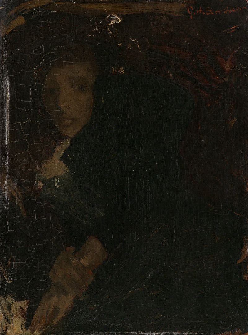 MCJ (Marie) Jordan (1866-1948), épouse du peintre - George Hendrik Breitner