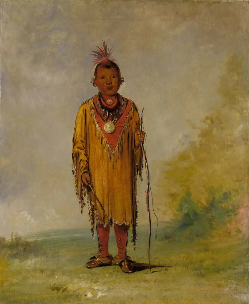 Me-sóu-wahk, Geyik tüyü, Kee-o-kúk'un en sevdiği oğlu - George Catlin