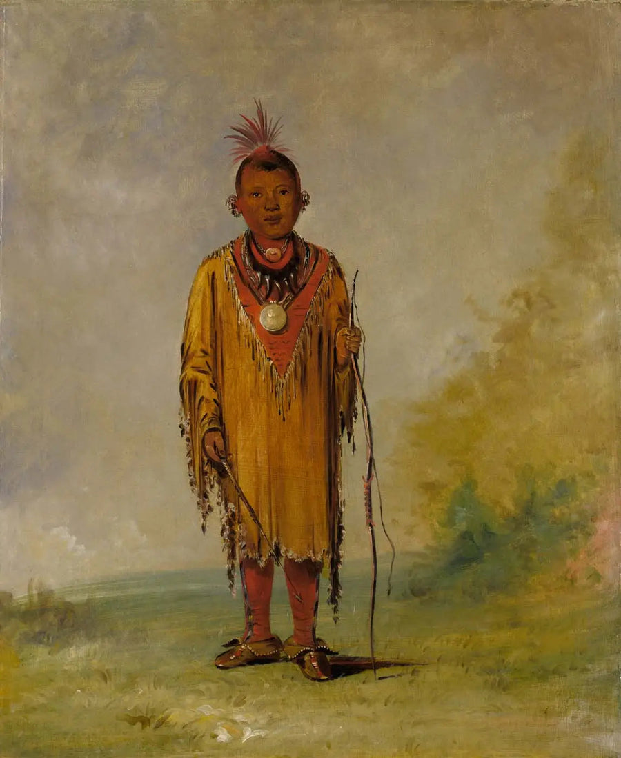Me-sóu-wahk, Geyik tüyü, Kee-o-kúk'un en sevdiği oğlu - George Catlin