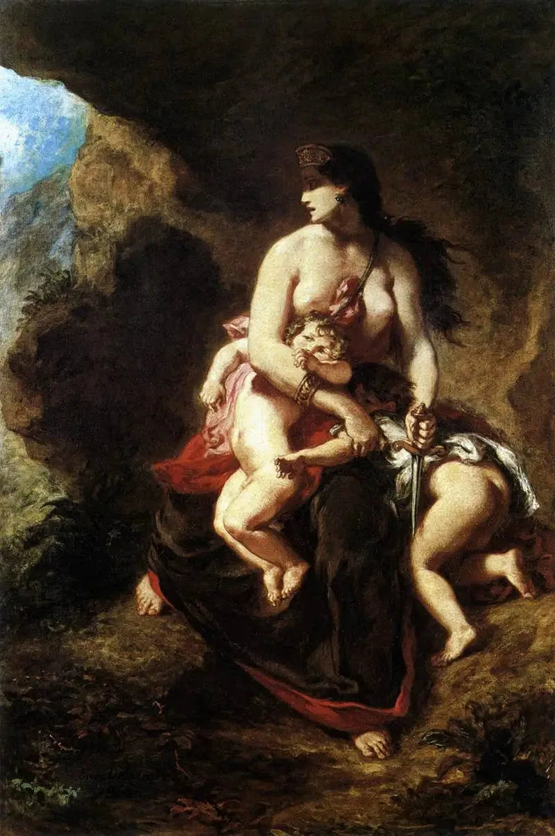 Öfkeli Medea - Eugène Delacroix