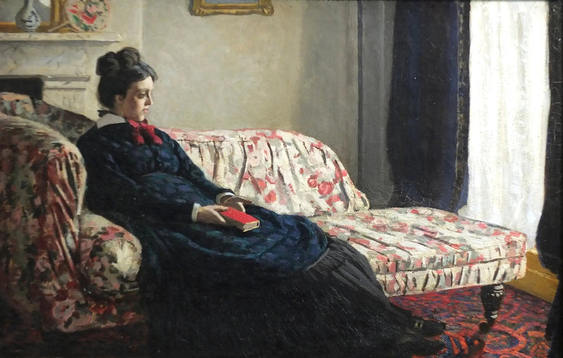 Meditasyon. Madame Monet kanepede - Claude Monet
