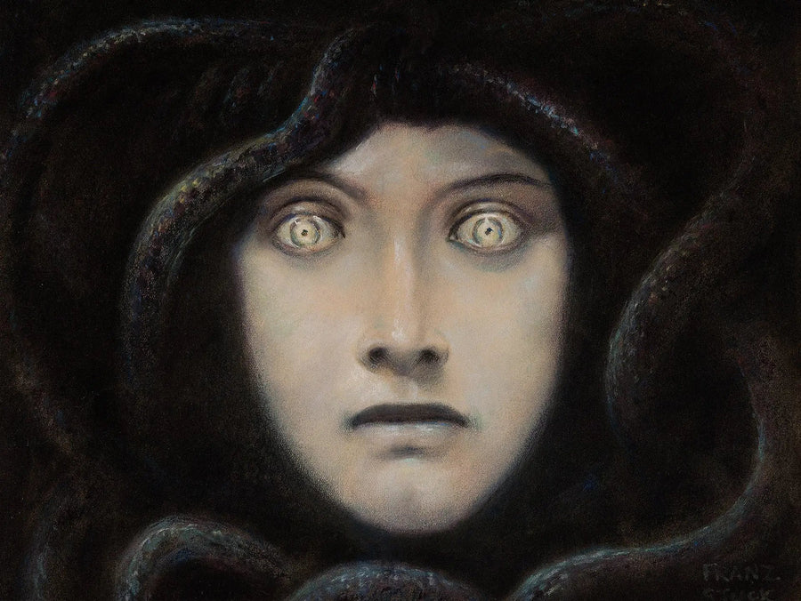 Méduse - Franz von stuck image 1 reproduction de peinture à l’huile