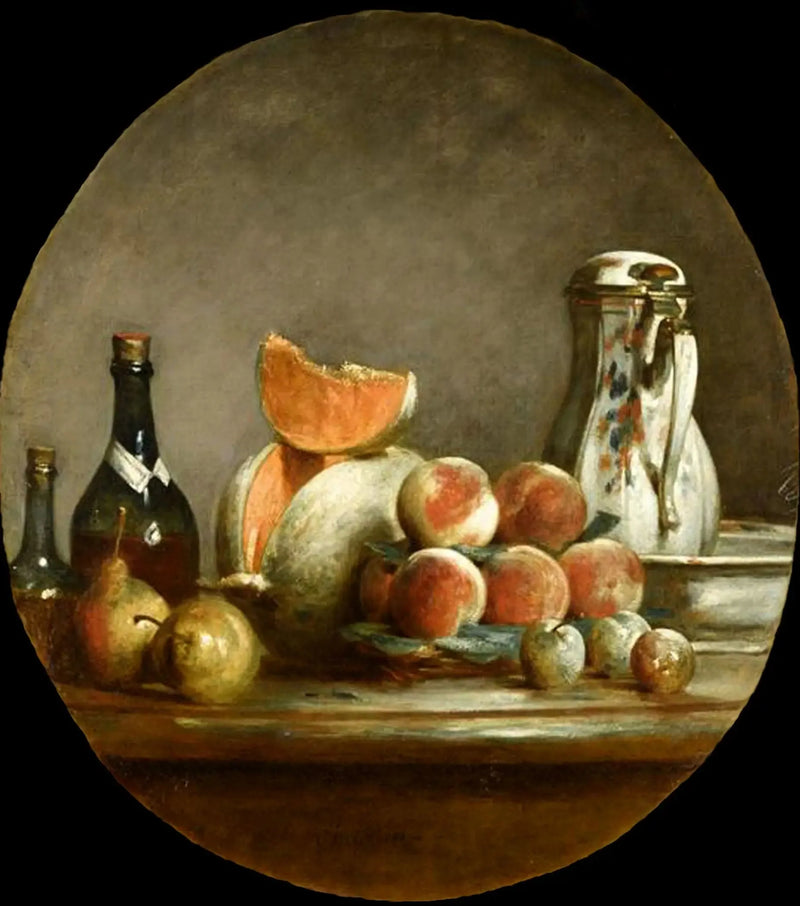 Kavun, Armut, Şeftali ve Erik - Jean Siméon Chardin