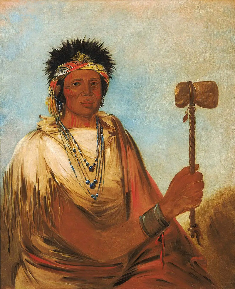 Men-són-se-ah, sol el, bir savaşçı - George Catlin