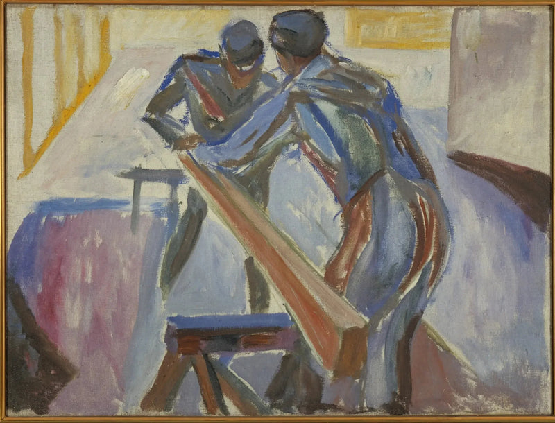Atölyedeki Marangozlar - Edvard Munch