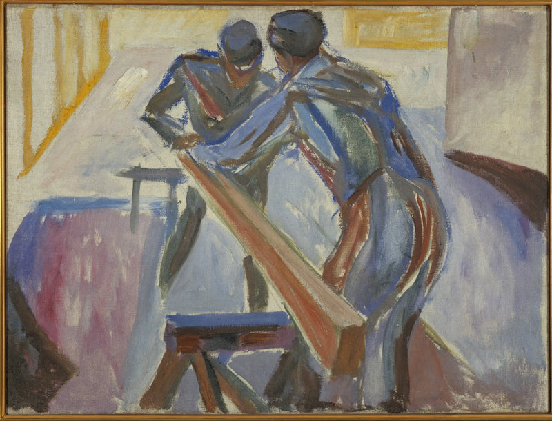 Atölyedeki Marangozlar - Edvard Munch