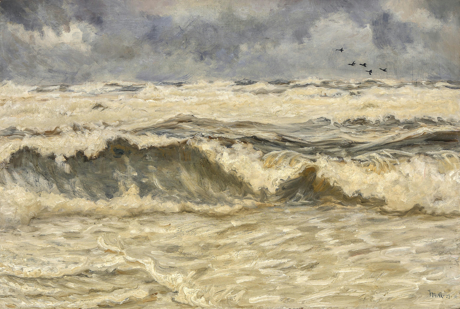 Mer agitée. - Michael Peter Ancher