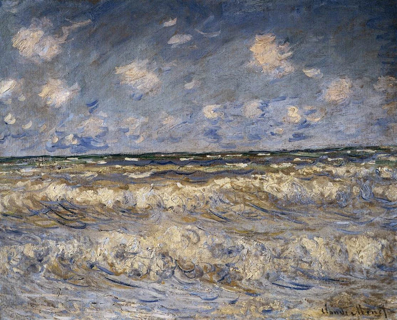 Engebeli denizler W663 - Claude Monet