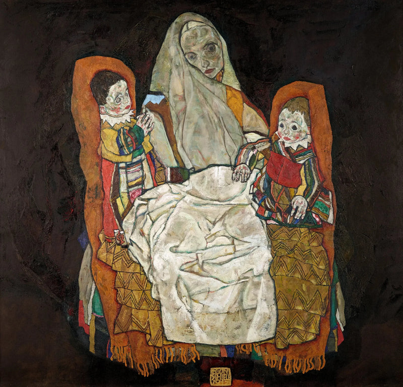İki Çocuklu Anne III - Egon Schiele