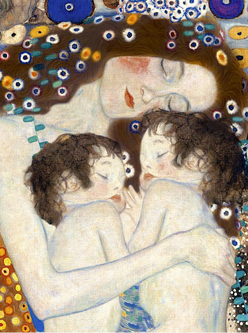 👩‍👧‍👦 Anne ve çocuklar – Hafif Versiyon (Kadının Üç Çağı'nın Detayı II) – Gustav Klimt (1905)