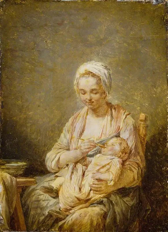 Anne sütü veren anne - Nicolas-Bernard Lépicie