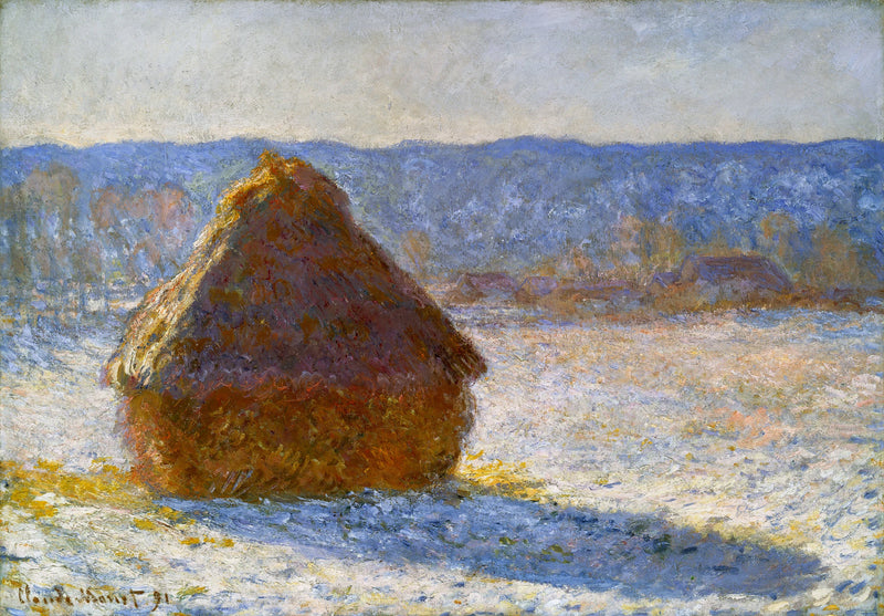 Taşlama çarkı, kar etkisi, sabah W1280 - Claude Monet