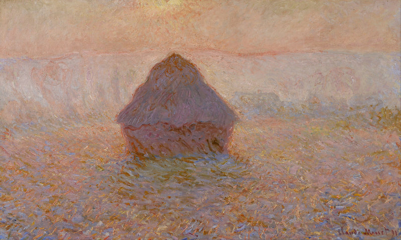 Grindstone, siste güneş W1286 - Claude Monet
