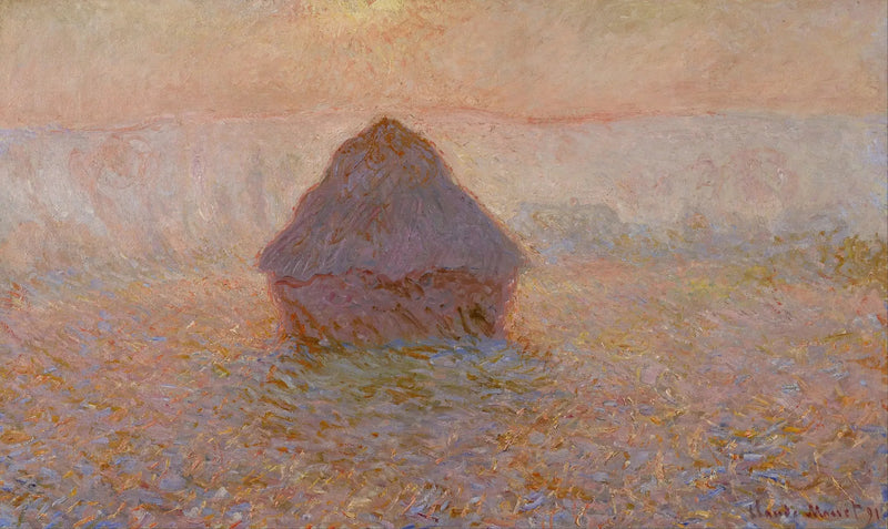Değirmen, sis içinde güneş - Claude Monet