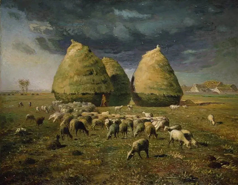 Saman yığınları, sonbahar - Jean-François Millet