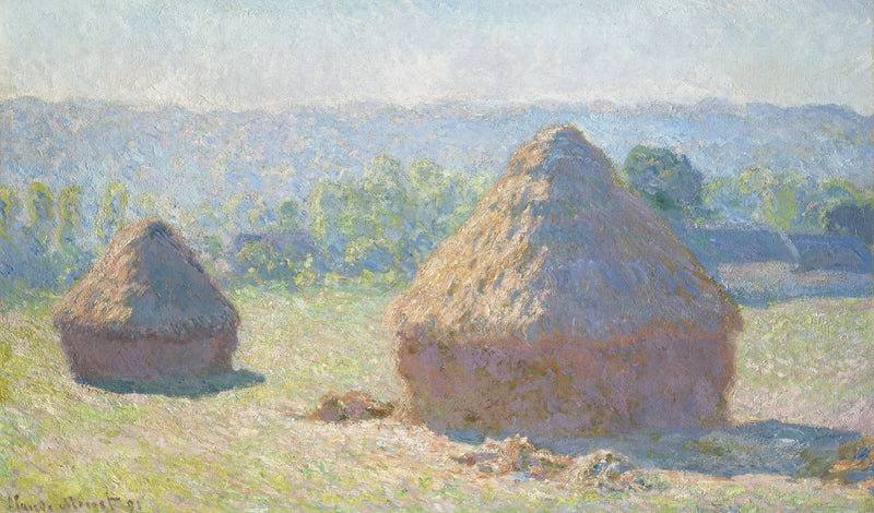 Taşlama taşları, yaz sonu W1266 - Claude Monet