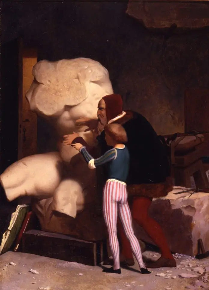 Michel-Ange atölyesinde - Jean-Léon Gérôme