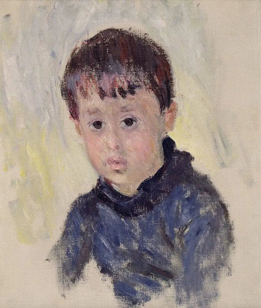 Reproduction du tableau « Michel Monet au chandail bleu - Claude Monet » par Alpha Reproduction en peinture à l’huile