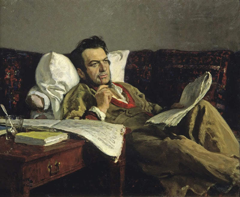 Mikhaïl Ivanovitch Glinka'nın « Rouslan ve Ludmila » operası üzerinde çalışırken - Ilya Repin