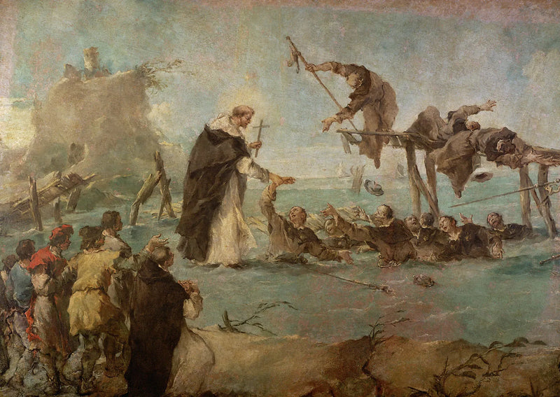 Bir Dominikan azizinin mucizesi - Francesco Guardi