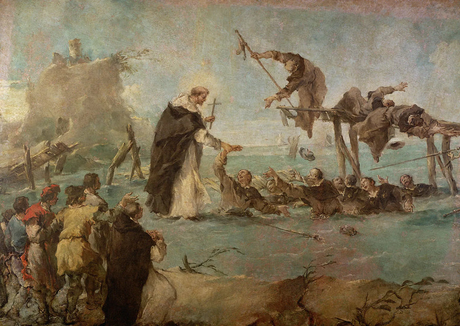 Bir Dominikan azizinin mucizesi - Francesco Guardi