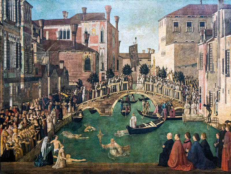 San Lorenzo Köprüsü'nde Haç Mucizesi - Gentile Bellini