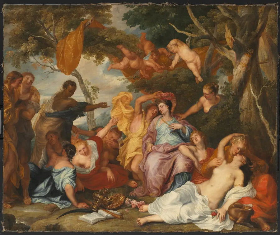 Mirtillo taçlandıran Amarillis - Antoine van Dyck
