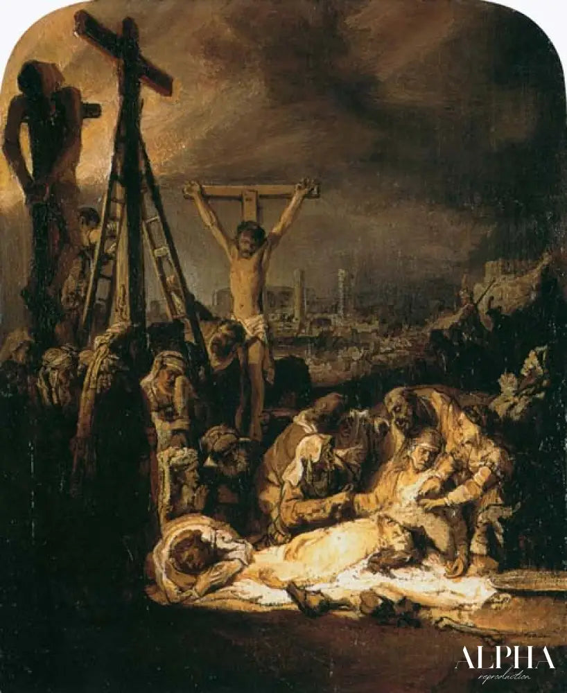 Mise en croix II - Rembrandt van Rijn - Reproductions de tableaux et peintures haut de gamme