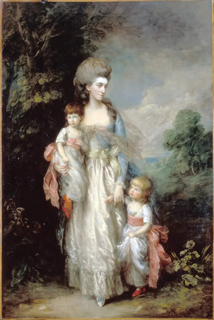 Miss Elizabeth Moody ve oğulları Samuel ve Thomas - Thomas Gainsborough