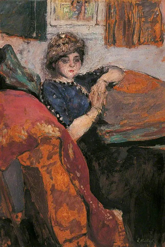 Mlle Nathanson Ressamın Atölyesinde - Édouard Vuillard