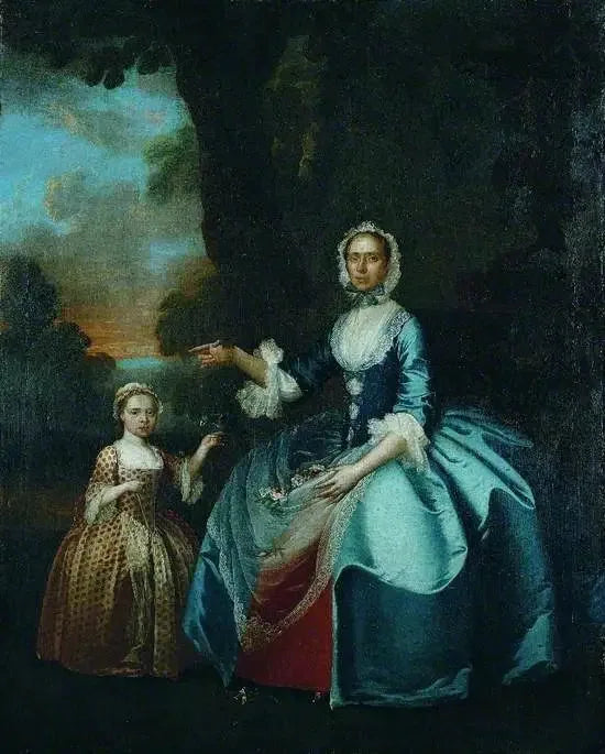 Retford'dan Mme Dawson ve kızı - George Stubbs