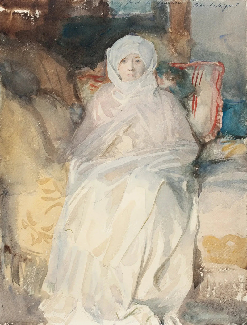 Beyaz İçindeki Mme Gardner - John Singer Sargent