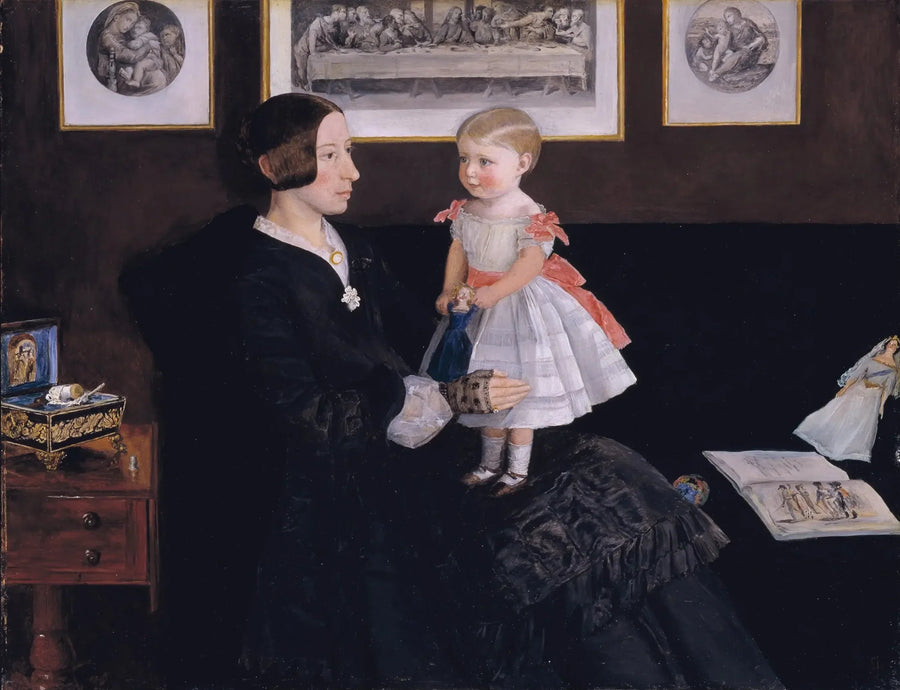 Mme James Wyatt Jr ve Kızı Sarah - John Everett Millais